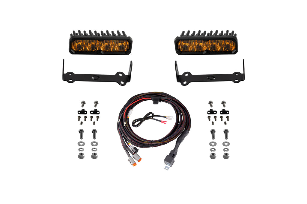 2014-2024 Toyota 4Runner Auxiliary Light LED Kit Yellow Fog