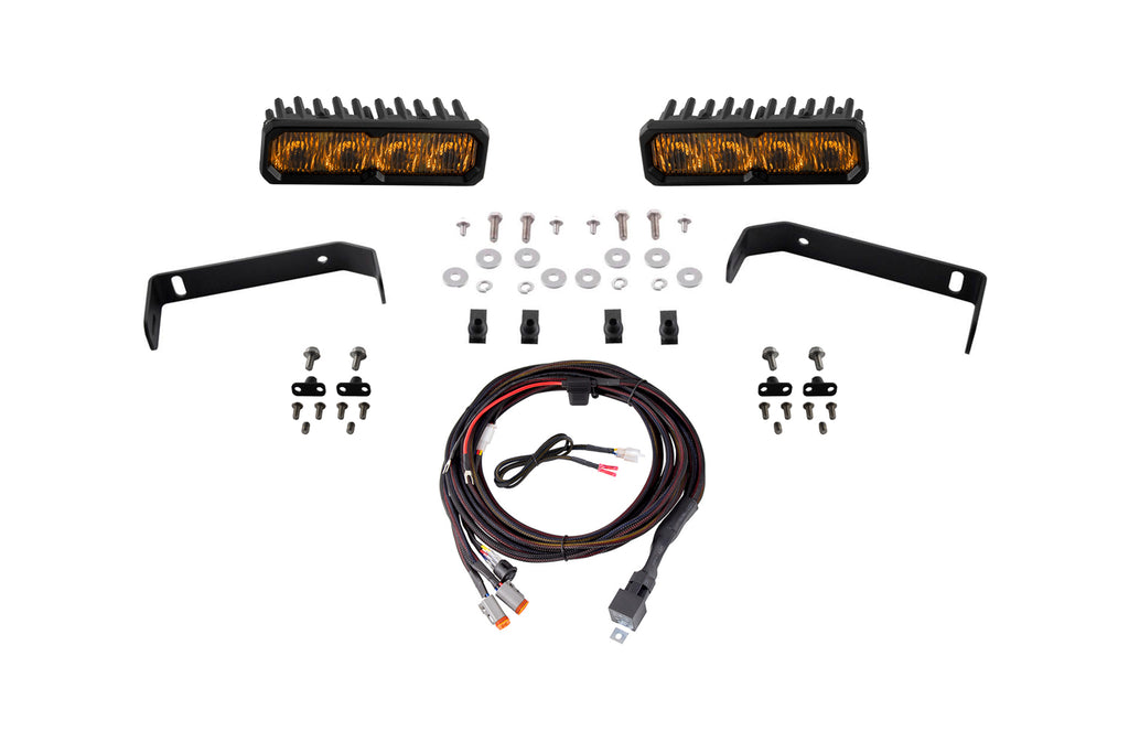 2019-2021 Ford Ranger Auxiliary Light LED Kit Yellow Fog