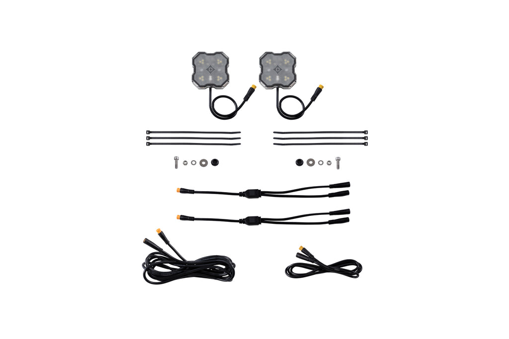 Rock Light Red White M8 Add On 2 Pack
