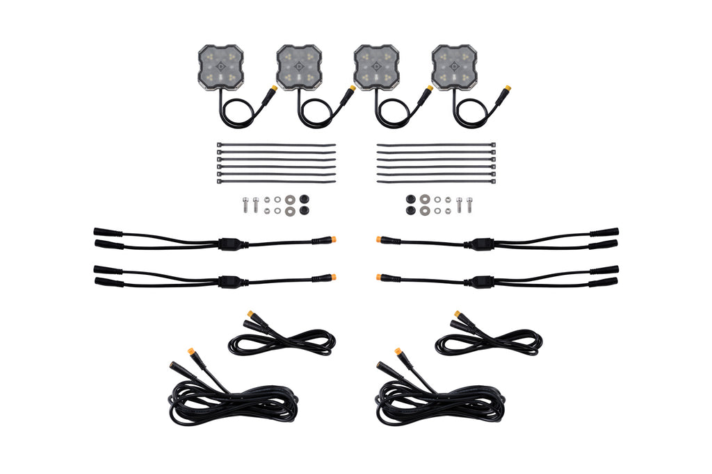 Rock Light Red White M8 Add On 4 Pack