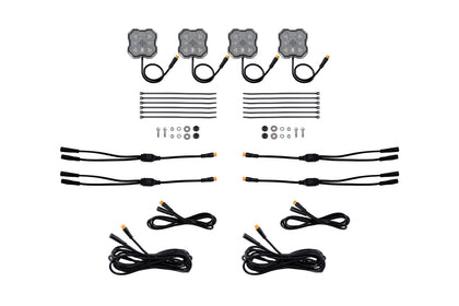 Rock Light Red White M8 Add On 4 Pack
