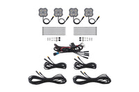 Rock Light Amber White M8 4 Pack