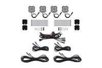 Rock Light Amber White M8 Magnet 4 Pack