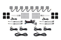 Rock Light Amber White M8 Magnet 8 Pack
