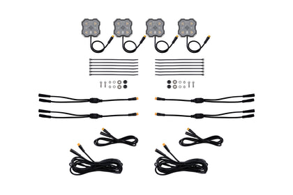 Rock Light Amber White M8 Add On 4 Pack