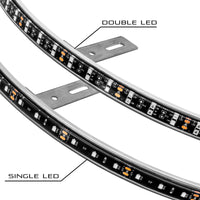Oracle LED Illuminated Wheel Rings - Double LED - Blue SEE WARRANTY