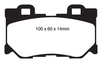 EBC 08-13 Infiniti FX50 5.0 Redstuff Rear Brake Pads