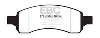 EBC 08+ Chevrolet Traverse 3.6 Greenstuff Front Brake Pads