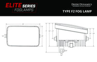 2025-2027 Ford Maverick LED Fog Light Kit Yellow