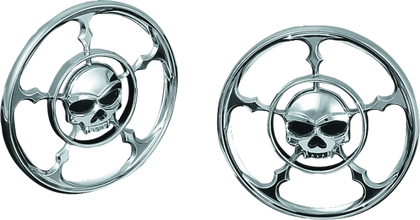 Kuryakyn Zombie Speaker Grills Chrome