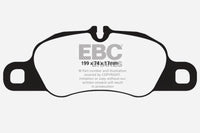 EBC 09-12 Porsche 911 (997) (Cast Iron Rotor only) 3.6 Carrera 2 Redstuff Front Brake Pads