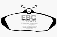 EBC 01-02 Dodge Viper 8.0 Redstuff Rear Brake Pads