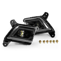 Alpharex 19-23 Chevrolet Silverado 2500/3500HD DoubleTap Dual Color LED Projector Fog Lights