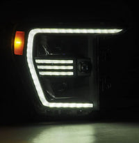 AlphaRex 21-22 Ford F150 PRO-Series Projector headlights Black w/Activ Light/Seq Signal