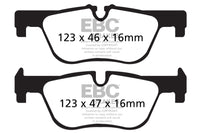 EBC 14+ BMW 228 Coupe 2.0 Turbo ATE calipers Ultimax2 Rear Brake Pads