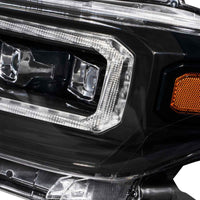 2016-2022 Toyota Tacoma Sequential LED Projector Headlights (Amber DRL) (pair)