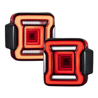 2018-2023 Jeep Wrangler LED Tail Lights Smoke (pair)