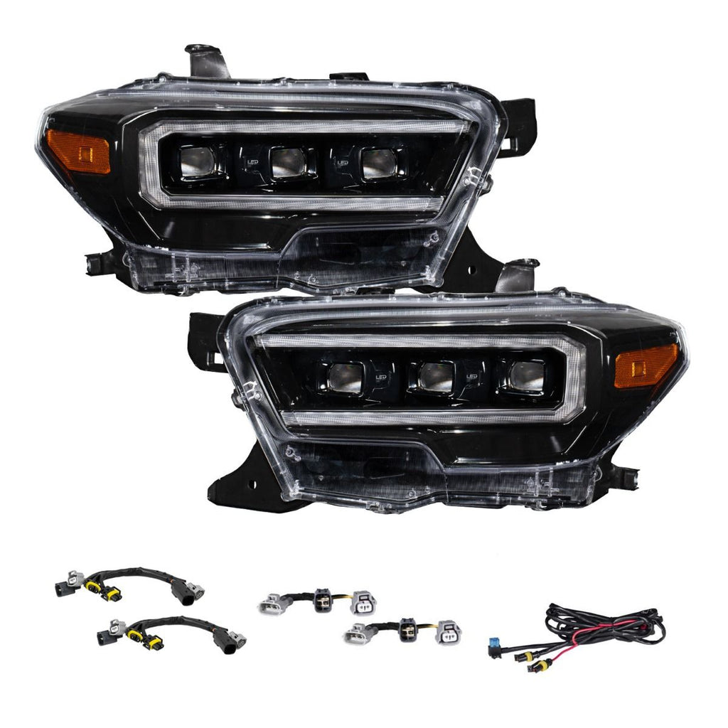 2016-2023 Toyota Tacoma Sequential LED Projector Headlights with Selectable DRL (Pair)