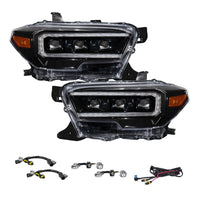 2016-2023 Toyota Tacoma Sequential LED Projector Headlights with Selectable DRL (Pair)