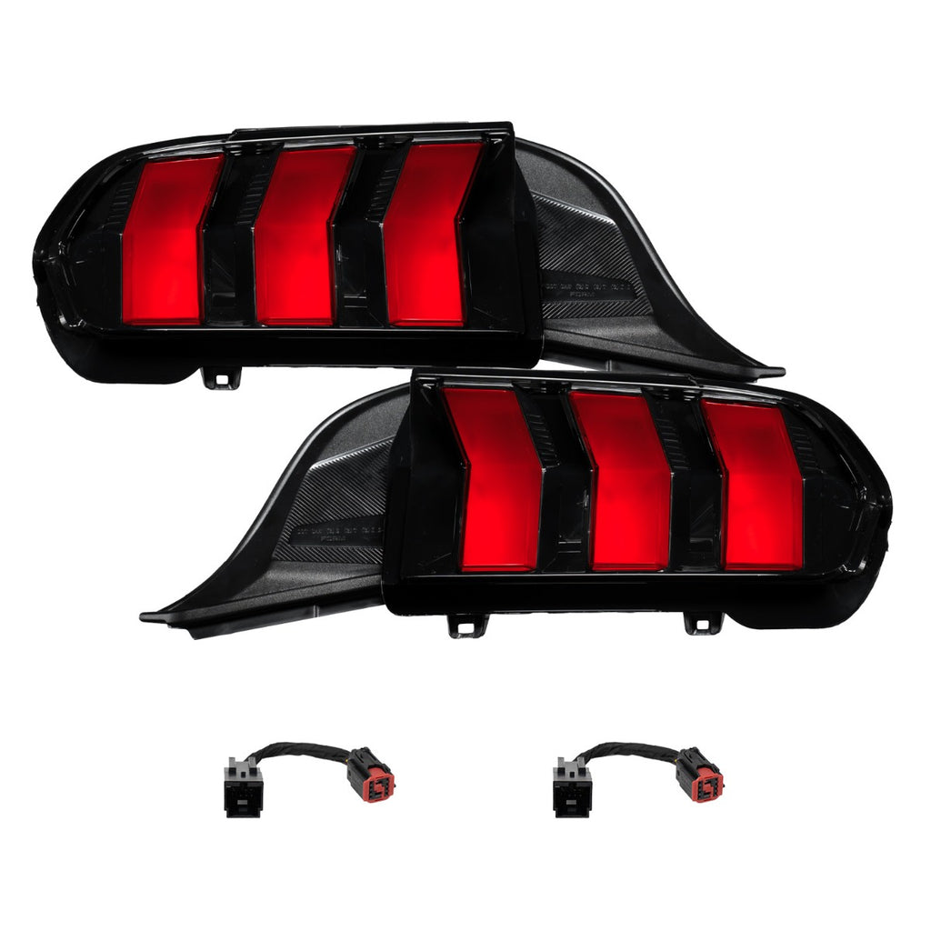 2024-2025 Ford Mustang Sequential LED Tail Lights Red (pair)