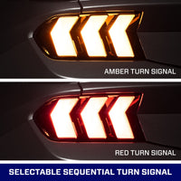 2024-2025 Ford Mustang Sequential LED Tail Lights Smoked (pair)