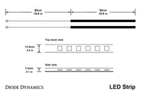 Cool White 200cm Strip SMD120 Wp