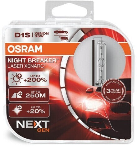 D1S Osram 66140XNN Night Breaker Laser Next Gen HID Bulbs (2 Pack)