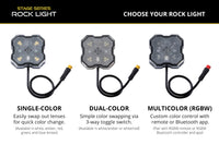 Rock Light Amber White M8 4 Pack