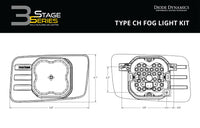2014-2020 Chevrolet Suburban SS3 Sport Type CH Kit ABL White SAE Fog