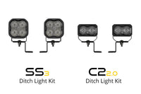2021-2026 Ford F-150 Off-Road Light Stage Series Backlit Ditch Light Kit SS3 Pro Yellow Combo