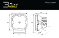 SS3 Pro ABL White SAE Driving No Brackets (single)