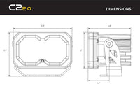 Stage Series 1.5" Roll Bar Reverse Light Kit C2 2 0 Sport (pair)