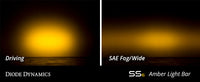SS12 Amber SAE Fog Wide Light Bar (pair)