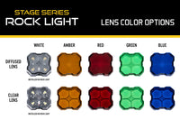 Blue Clear Lens For Stage Series Rock Lights