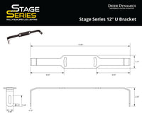 Stage Series 12in U Bracket (pair)