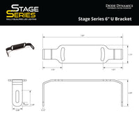 Stage Series 6in U Bracket (pair)
