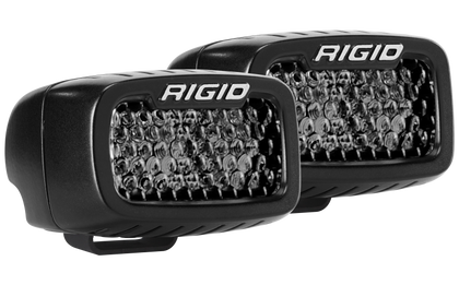 Rigid Industries SR-M Series PRO Midnight Edition - Spot - Diffused - Pair