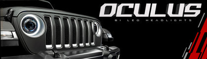 Oracle Jeep Wrangler JL Oculus Bi-LED Projector Headlights- Graphite Metallic - 5500K NO RETURNS