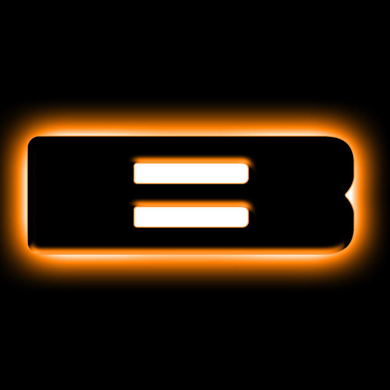 ORACLE Lighting Universal Illuminated LED Letter Badges - Matte Black Surface Finish - B NO RETURNS