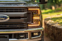 Ford Super Duty (2017-2019): XB LED Headlights (Gen 2) (Amber DRL)