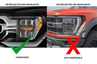 OE LED Headlight Adapters: 2021+ Ford F150