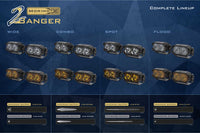 Morimoto 2Banger A-Pillar Kit: Wrangler JK (NCS Yellow Spot Beam)