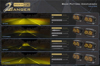 Morimoto 2Banger A-Pillar Kit: Wrangler JK (NCS Yellow Combo Beam)