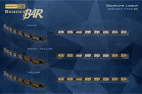 Single-Row BangerBar: (8 Pod / 31.5") (HXB Power - Yellow)