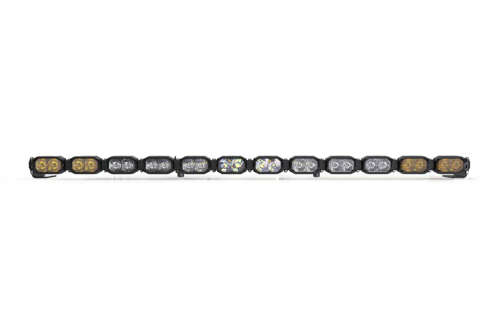 Single-Row BangerBar: (12 Pod / 47") (HXB Power - White/Yellow)