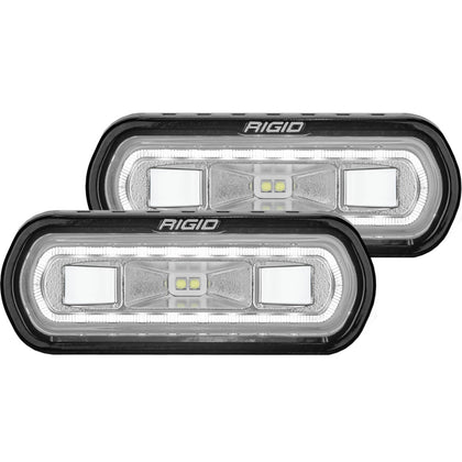 Rigid Industries SR-L Series Surface Mount LED Spreader Pair w/ White Halo - Universal