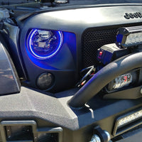 Oracle 7in High Powered LED Headlights - Black Bezel - ColorSHIFT No Controller SEE WARRANTY