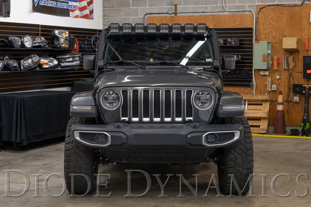 Jeep JL SS5 Pro CrossLink Windshield White Combo Lightbar Kit