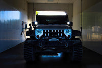 Oracle 7in High Powered LED Headlights - Black Bezel - ColorSHIFT No Controller SEE WARRANTY