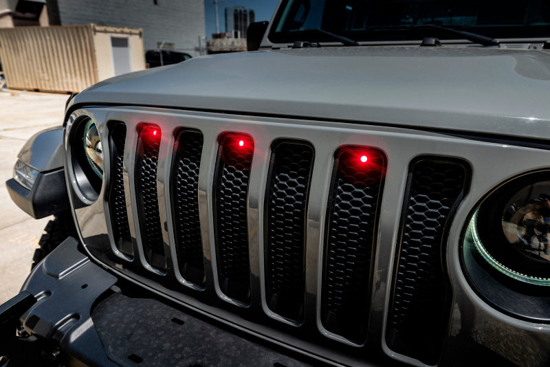 Oracle Pre-Runner Style LED Grille Kit for Jeep Wrangler JL - Red NO RETURNS